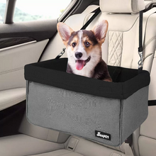 Load image into Gallery viewer, JESPET &amp; GOOPAWS Dog Booster Seats for Cars, Portable Dog Car Seat Travel Carrier with Seat Belt for 24lbs Pets
