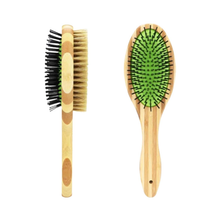 Load image into Gallery viewer, Dual Sided Dog Bamboo Grooming Brush
