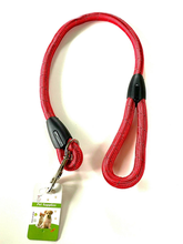 Load image into Gallery viewer, Large Dog Leash Rope Heavy Duty Red Reflective Nylon Material Excellent 3ft Size Red
