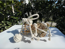 Load image into Gallery viewer, Handmade Sustainable Natural White Rope Dog Toy 4 PC
